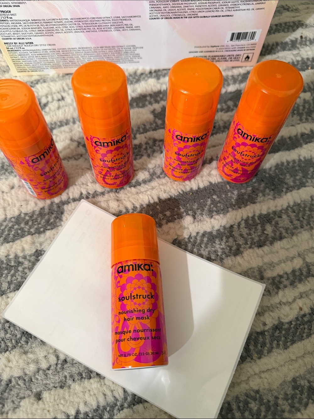 amika Soulstruck Nourishing Dry Hair Mask Spray - Bright Orange